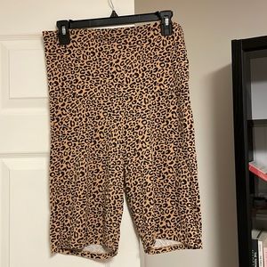 Storq signature bike shorts Maternity size L, leopard print